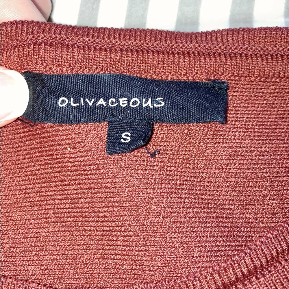 ✨3/15 Olivaceous Burnt Orange Bell Sleeve Top - Picture 6 of 7